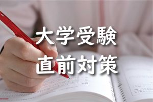 Read more about the article 大学入試直前対策　短期One to One コース　緊急募集中！！